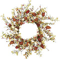 YNYLCHMX 20" Fall Wreath for Front Door, Eucalyptus and Berry Decor by YNYLCHMX