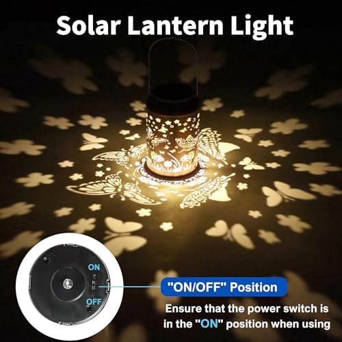 JEJOT Butterfly Solar Lanterns Outdoor Waterproof,Birthday Gift for Women - Image 4