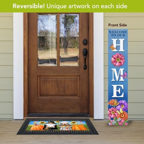 Briarwood Lane Spring Double Sided Reversible Pine Porch Leaner 47x9.5 Butterflies and Flowers For Spring Porch Leaner - Image 2