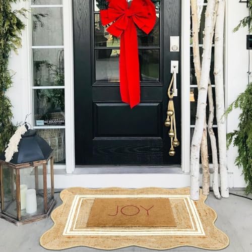 Front Door Rug - 2x3 Jute-Look Doormat Indoor Outdoor Entrance - Image 7