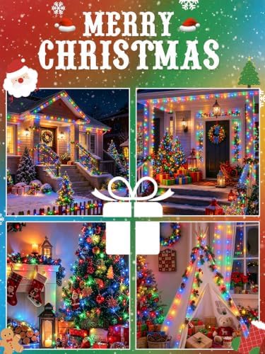 4 Pack 60 LED Fairy Lights Battery Operated with Timer, 20 FT Multicolor - Image 4