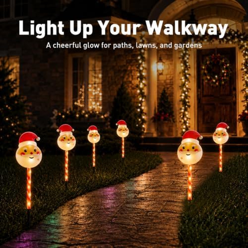 Solar Christmas Lights Outdoor, Yard Decor for Garden, Lawn and Pathway - Image 3