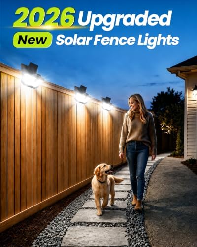 Solar Lights Outdoor Clip on Wall for Patio, Fence & Deck,800LM &3 Modes Clip on Solar Lights with Motion Sensor,No Drill Fence Security Lighting (1 Pack) - Image 5