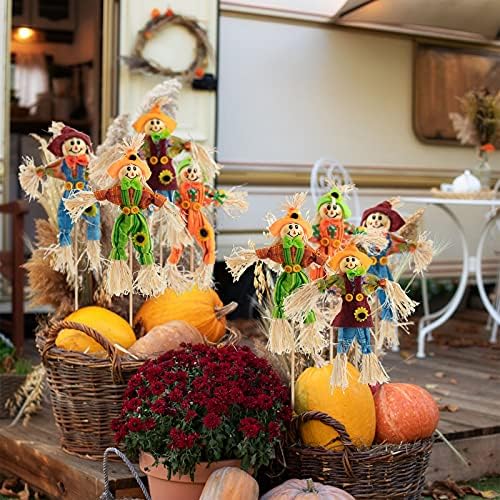 6 PCS Halloween Scarecrow Decorations, Scarecrows Fall Decor - Image 4