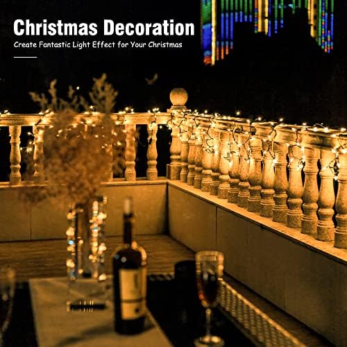 Hopolon 13FT 50 Warm White Christmas Incandescent Mini String Lights 2 Pack - Image 4