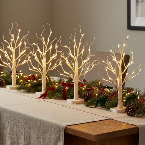 EAMBRITE Lighted Birch Tree with LED Lights Christmas Decorations Indoor - Image 6
