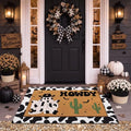 Drydiet 2 Pcs Halloween Layered Doormat Set, Howdy Western Cowboy Ghost Rug by Drydiet