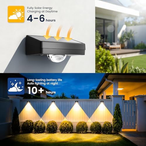 Solar Fence Lights Outdoor Waterproof, Fence Lights Solar Powered 12 Pack - Image 5