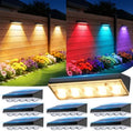 KOOPER Solar Fence Lights Outdoor Waterproof, 8 Pack Warm White & 9 Fixed Colors & Color Changing Fence Lights Solar Powered, Solar Lights Outdoor Fence for Outside Backyard Railing Patio Wall Deck by KOOPER