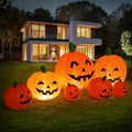 8FT Long Halloween Inflatable Pumpkin Patch Fall Inflatable Thanksgiving Inflatable Pumpkin Patch Blow up Pumpkin Decor Outer Large Party Yard Decoration by DearSun