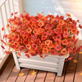 INQCMY Artificial Pansy Fall Flowers for Outdoors Decoration Faux Mums by INQCMYPlantRack