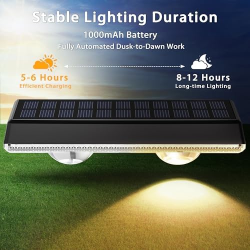 Solar Fence Lights Outdoor, 20 Pack Fence Lights Solar Powered, 3 Color Modes Warm/Natural/Cool White (3000K/4000K/6000K), IP67 Waterproof Dusk to Dawn Solar Lights for Fence, Backyard, Patio, Deck - Image 3