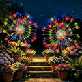 Solar Garden Lights Outdoor Decorative, 2pack 120 LED Firework Lights Waterproof，Solar Fairy Lights for Outside,Garden,Yard, Patio,Pathway,Flowerbed,Party(Multicolor) by Unknown
