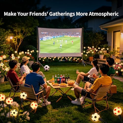 ASMAD Solar Lights Outdoor Waterproof 8 Pack,Soccer Ball Light,Garden Decor - Image 5