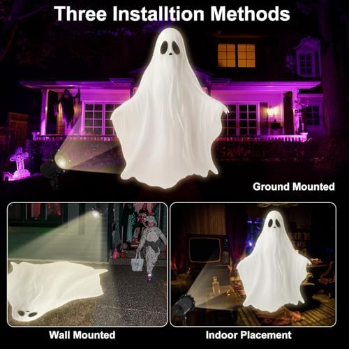 Treela Ghost Projector Outdoor Halloween Light Decoration, Dynamic - Image 4