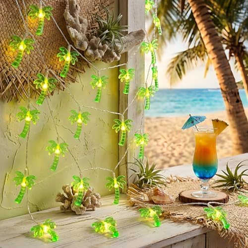 Palm Tree LED String Lights 10FT 20 LEDs Warm White Fairy Lights for Bedroom Wedding Party Garden Indoor Outdoor Decor - Image 2