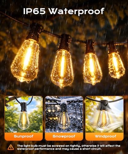 Outdoor String Lights, 100 FT Patio Lights for Outside - Image 6