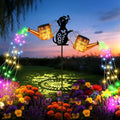 2 Pack Solar Watering Can Lights, Metal Solar Lights Outdoor Decorative by Forlivese