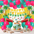 JOYIN Summer Hawaiian Birthday Party Decorations, 76PCS Party in Summer Supplies with Banner, Foil & Latex Balloons, Spiral Swirls & Tinsel Curtains for Boys, Girls, Kids Tropical Fruit Party Decor by JOYIN