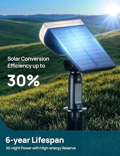 Linkind Solar Lights Outdoor Waterproof LED Spotlights Warm White 6 Pack - Image 3