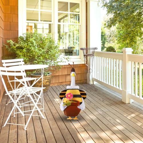 Lyreh Bee Goose Outfit, Polyester Porch Spring Goose Statue Clothes Creative Cute Costume for Outdoor Garden Courtyard Lawn Decoration - Image 5