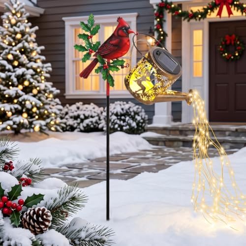 Cardinal Solar Light Sympathy Gifts for Loss of Loved One Memorial by CuteDesignHighQuality