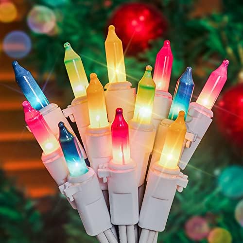 Hopolon 2PACK 50-Count 13FT Multicolor Mini String Lights with White Wire by Hopolon