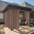 RYB HOME Outdoor Curtains for Patio Deck,Waterproof & Block Sunlight by RYBHOME