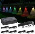 Solar Fence Lights Outdoor Waterproof LED, RGB Fence Solar Lights by ZSYIQIXI