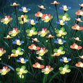 Solar Flower Lights Outdoor Waterproof 8 Pack of 6 LEDs Garden Solar Firefly Lights Decorative for Garden, Yard, Backyard by AureateHorizon