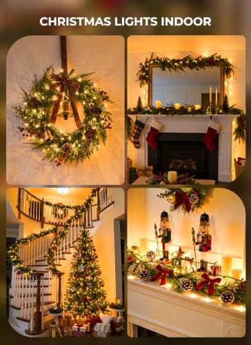 LED Christmas Lights Indoor Outdoor, 33FT 100 Count Mini String Lights - Image 4
