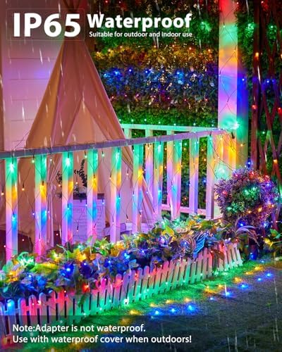 2 Pack 12×5FT 360 LED Christmas Net Lights Outdoor Mesh Lights Waterproof - Image 4