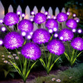 Solar Garden Lights, 6 Pack Solar Purple Swaying Firefly Lights with Flowers, Waterproof Purple Halloween Flowers Light Outdoor for Garden Patio Yard Fall Decoration, Gifts for Women Mother's Day by MRHEPHAESTUS