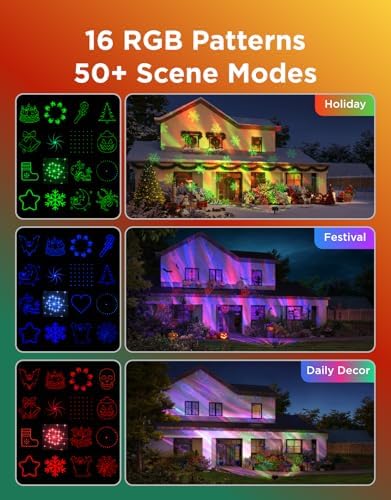 Govee Outdoor Projector Light, Upgraded Aurora Star Projector for Yard - Image 4
