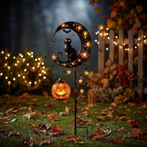 Halloween Decorations Outdoor-Solar Stake Lights Halloween Decor (Black-F) - Image 7