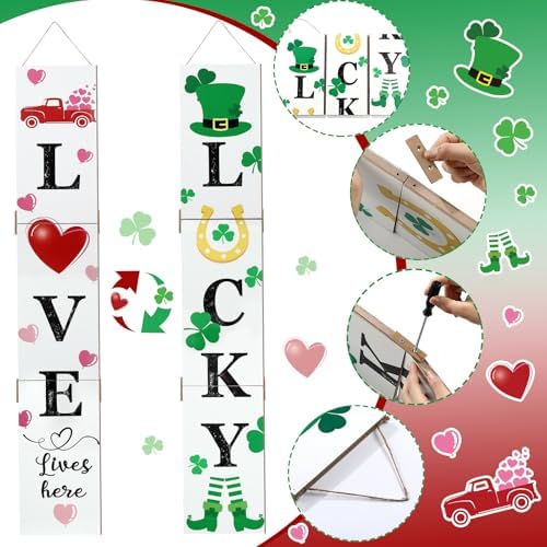 47" 2 In1 Double Side Porch Sign Wooden Sign - Image 6