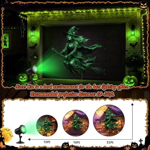 Halloween Projector Light Outdoor 2026 Upgraded Clearer Pattern - Image 4