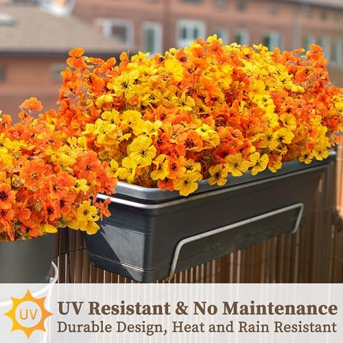 ColoPlay 16 Bundles Artificial Mums for Outdoors, Fake Flowers Fall Decor - Image 5