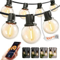 addlon Outdoor String Lights 100FT G40 with APP 54 LED Shatterproof Bulb by addlon