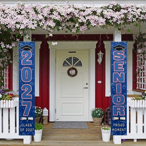 Blue Senior Night Party Banner 2027 Graduation Decorations - Image 2