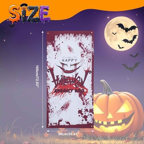 Halloween Handprint Door Decoration for Halloween Eve Background Party Wall Decoration - Image 4