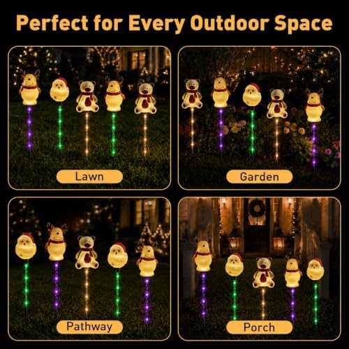 Solar Christmas Lights Outdoor, Yard Decor for Garden, Lawn and Pathway - Image 6