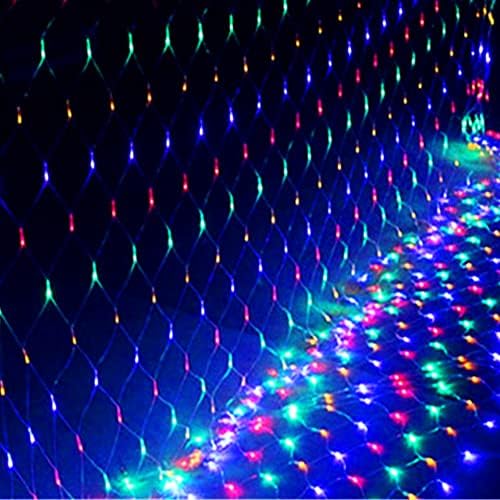 Dazzle Bright Christmas 200 LED Net Lights, 9.8 FT x 6.6 FT Connectable Mesh Lights Clear Wire with 8 Lighting Modes, Christmas Decorations for Indoor Outdoor Bush Yard Garden Decor (Multi-Colored) - Image 6