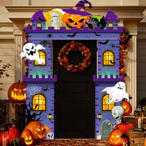 Tiamon Halloween Haunted House Decorations Scary Archway Door Banner - Image 6
