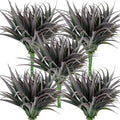 32 Pcs Artificial Grass Fake Plants 17.3in Outdoor Plants UV Resistant Faux Greenery Stems Fake Grass for Home Window Garden Office Patio Pathway Front Porch Halloween Décor Green & Black by Phliofd