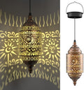 Hapjoy Moroccan Hanging Solar Lights Outdoor Garden Decor Sun and Moon Decorations Solar Lantern Waterproof for Patio Pathway Yard Backyard Garden Decorative (Cylinder, 2) by Hapjoy