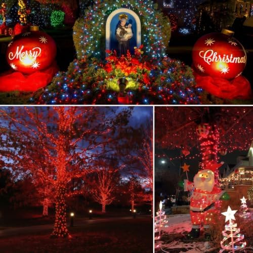 3 Pack Red Valentines String Lights, 100 Count Each, Incandescent Mini Christmas Lights, Connectable Xmas Tree Light for Indoor Outdoor Garland Birthday Holiday Wedding Festival Party - Image 4