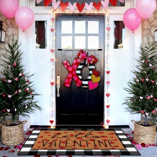 Tinideya 2 23.6 X 35.4 Inches Valentine Red Black White - Image 4