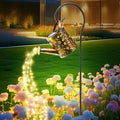 Solar Watering Can Lights Outdoor，Metal Hanging Garden Decor, Waterproof Solar Powered Lights for Patio, Lawn, Yard，Cute Outdoor Decoration for Mom, Grandma, Lady，Perfect Birthday Gift by HHUWRUL
