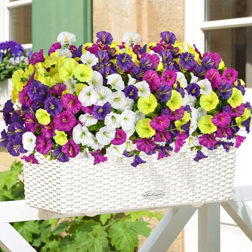 12 Bundles Artificial Flower for Outdoor Colorful Outdoor Fake Silk Flower - Image 7
